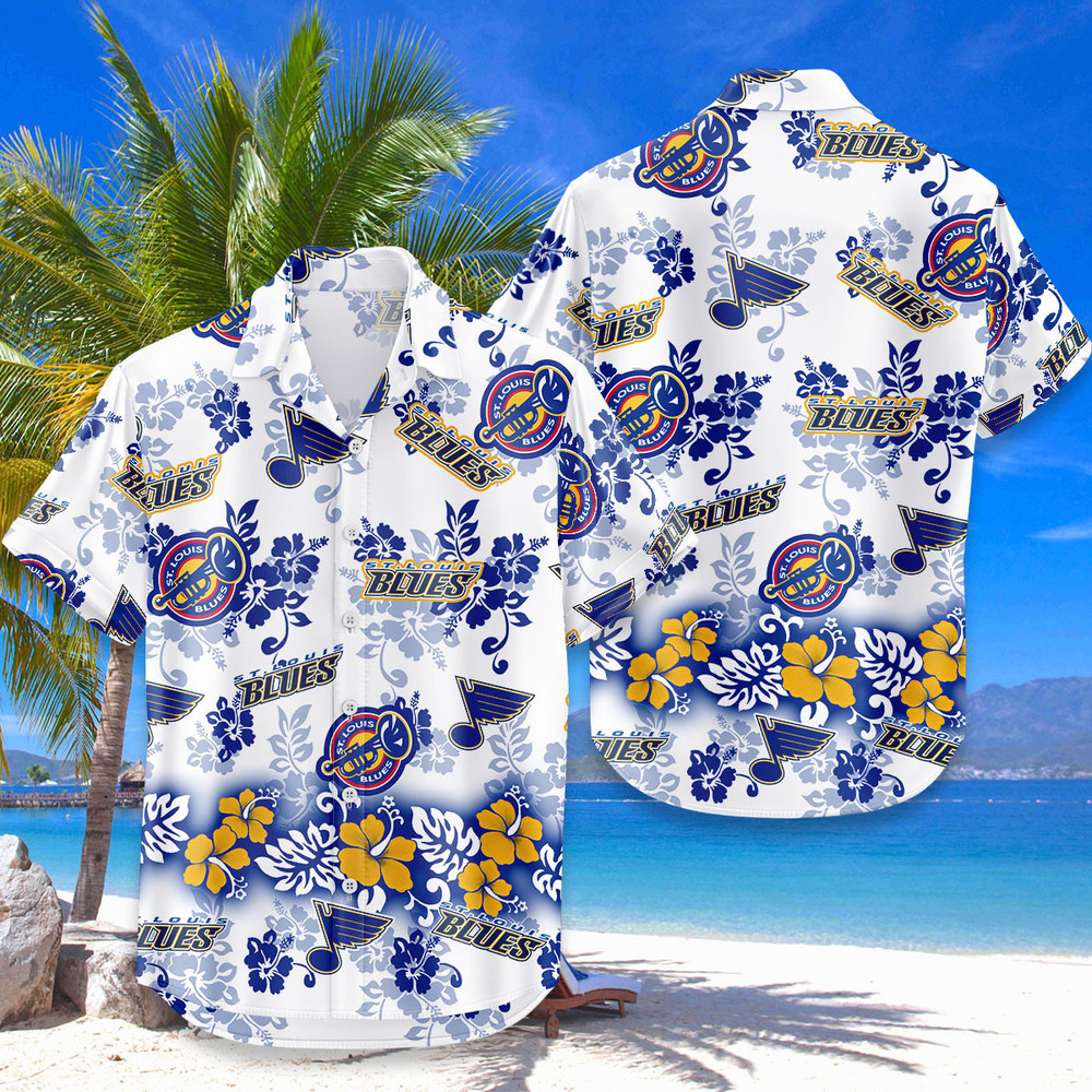 St. Louis Blues Aloha Paradise Hawaiian Shirt
