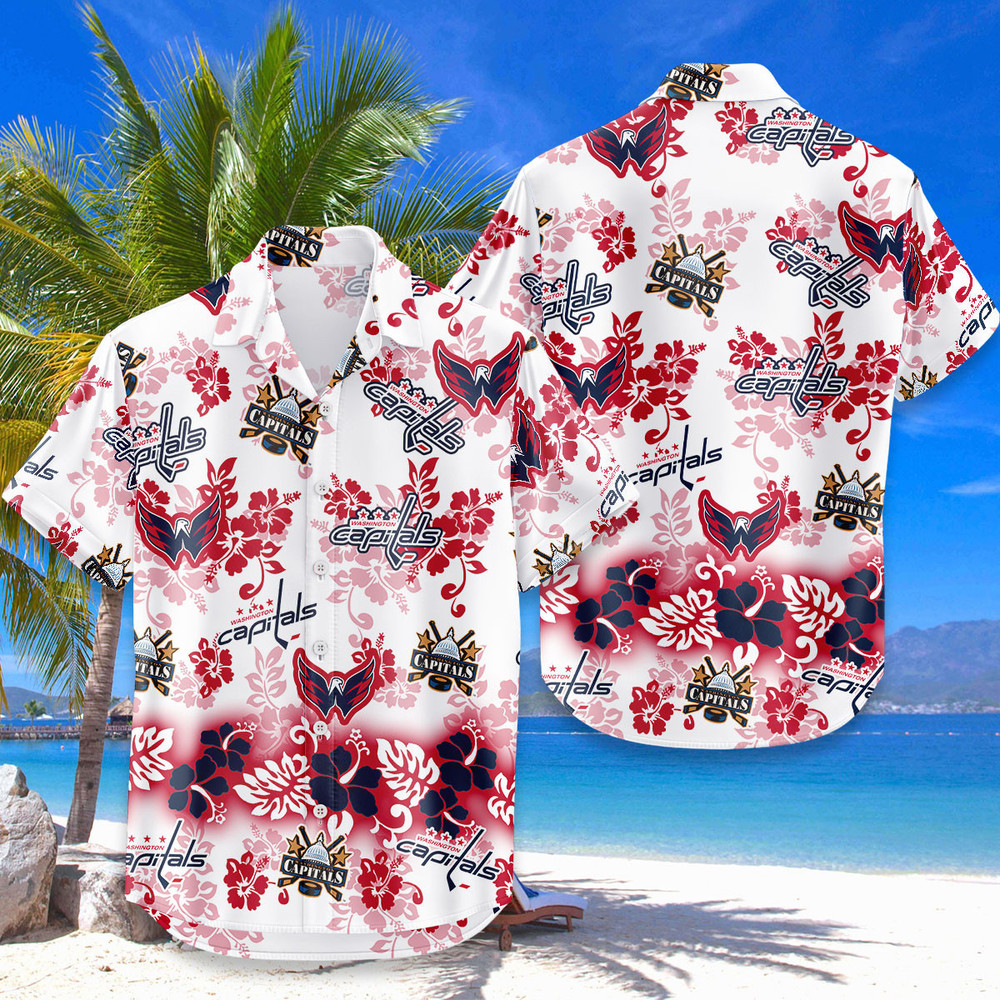 Washington Capitals Aloha Paradise Hawaiian Shirt