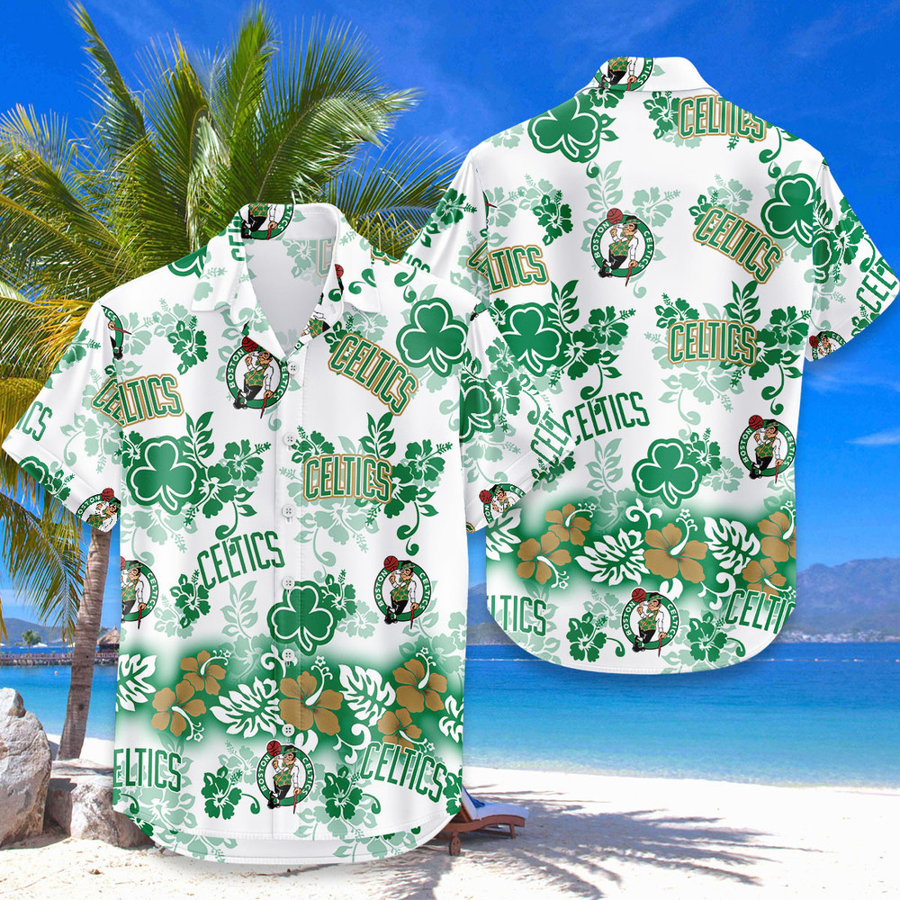 Boston Celtics Aloha Paradise Hawaiian Shirt