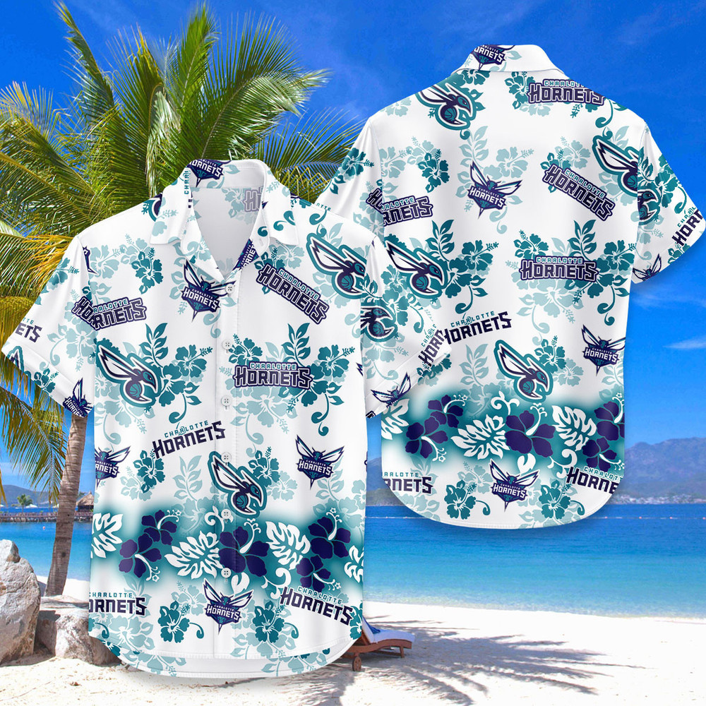Charlotte Hornets Aloha Paradise Hawaiian Shirt