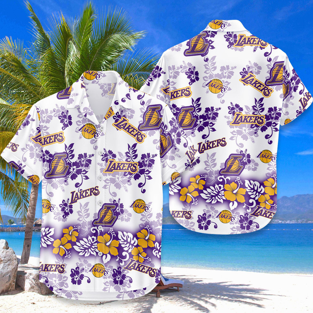 Los Angeles Lakers Aloha Paradise Hawaiian Shirt