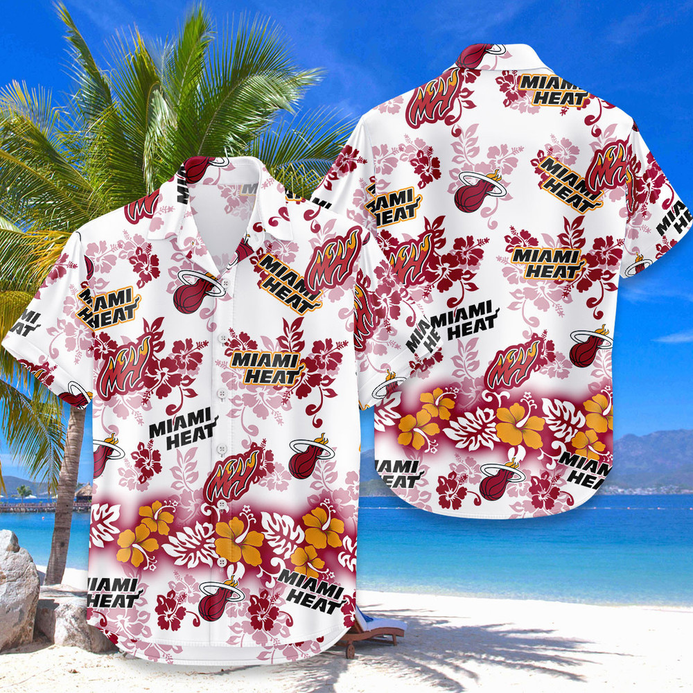 Miami Heat Aloha Paradise Hawaiian Shirt