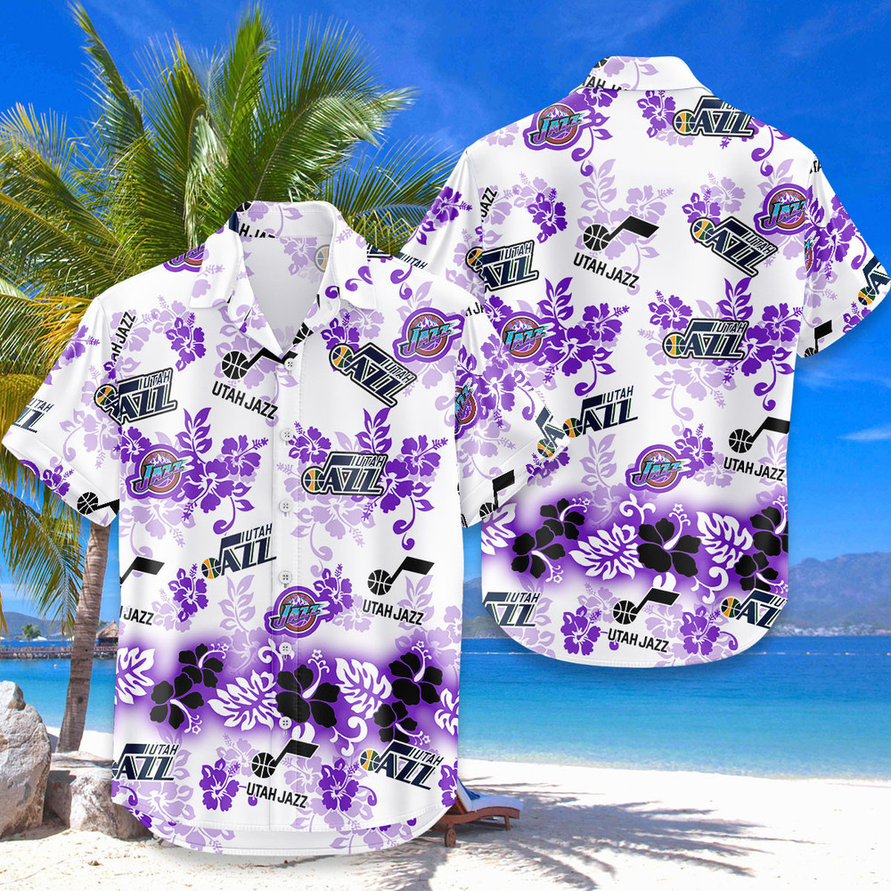 Utah Jazz Aloha Paradise Hawaiian Shirt