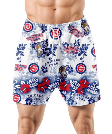 Chicago Cubs Aloha Paradise Hawaiian Shorts