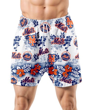 New York Mets Aloha Paradise Hawaiian Shorts