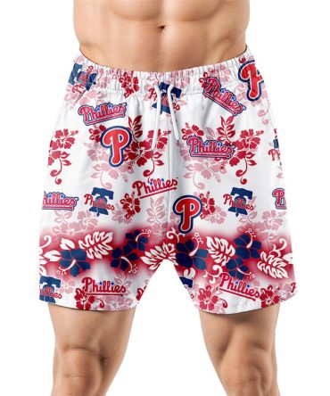 Philadelphia Phillies Aloha Paradise Hawaiian Shorts