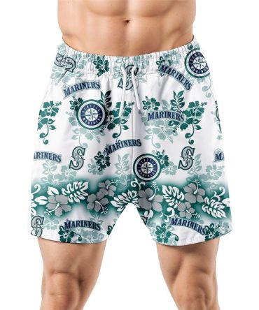 Seattle Mariners Aloha Paradise Hawaiian Shorts