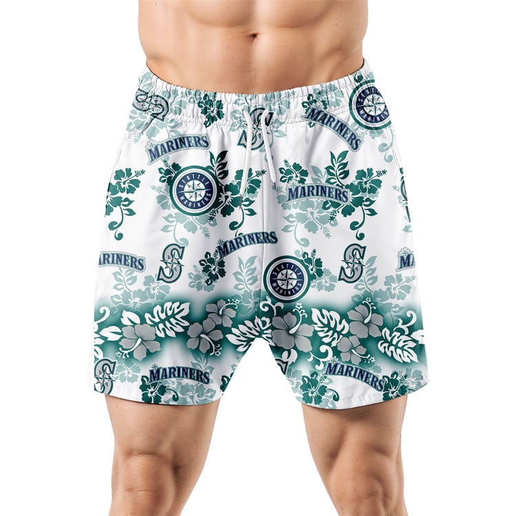 Seattle Mariners Aloha Paradise Hawaiian Shorts
