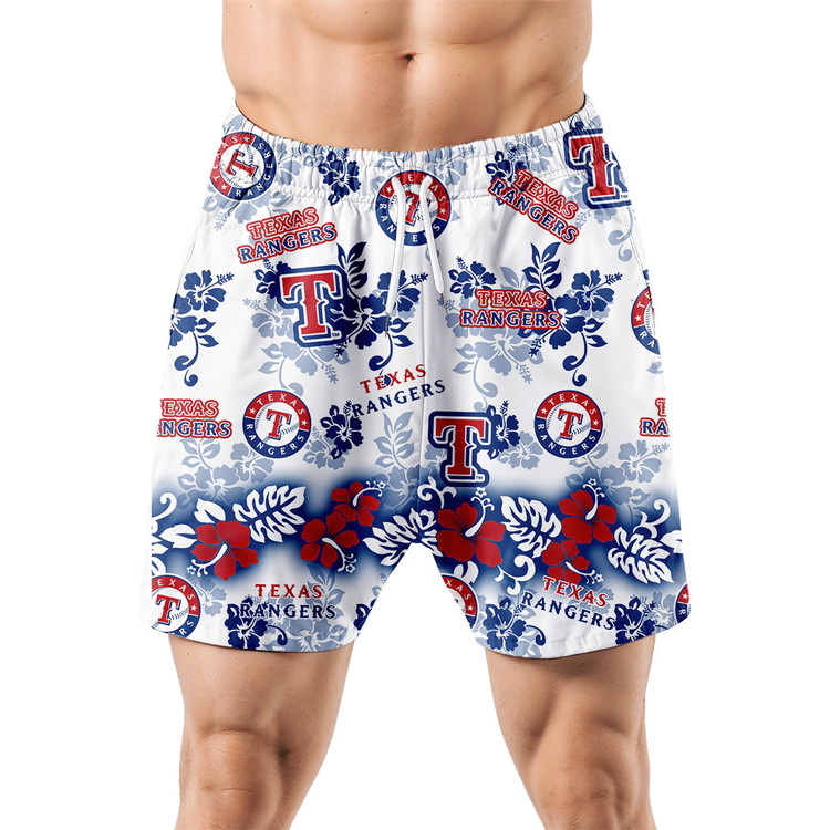 Texas Rangers Aloha Paradise Hawaiian Shorts
