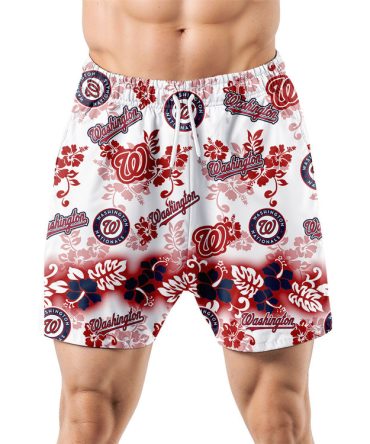 Washington Nationals Aloha Paradise Hawaiian Shorts