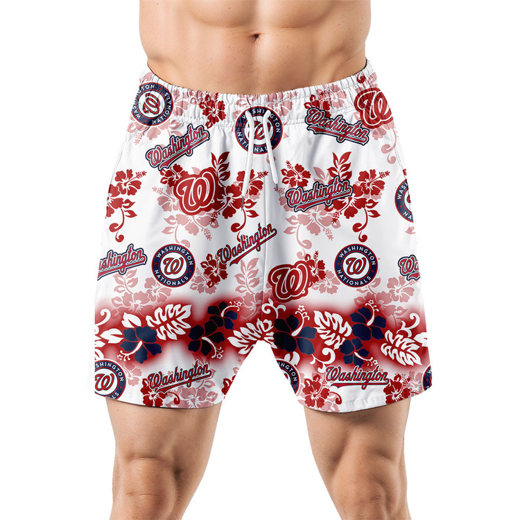Washington Nationals Aloha Paradise Hawaiian Shorts