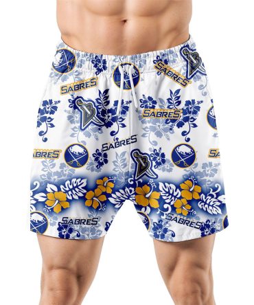 Buffalo Sabres Aloha Paradise Hawaiian Shorts