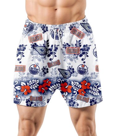 Edmonton Oilers Aloha Paradise Hawaiian Shorts