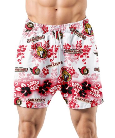 Ottawa Senators Aloha Paradise Hawaiian Shorts