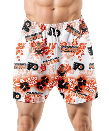Philadelphia Flyers Aloha Paradise Hawaiian Shorts