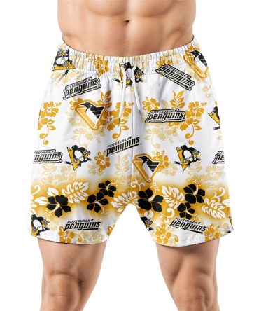 Pittsburgh Penguins Aloha Paradise Hawaiian Shorts