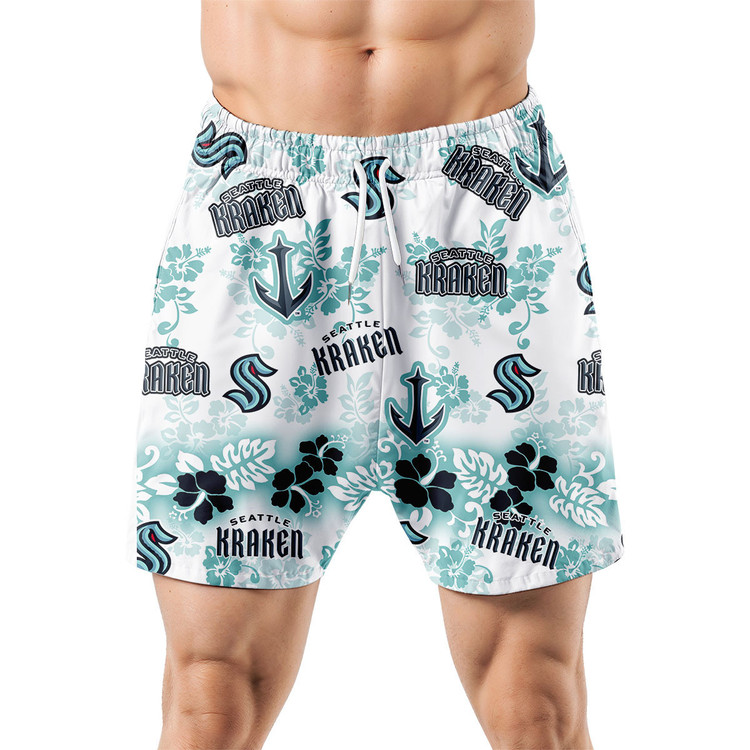 Seattle Kraken Aloha Paradise Hawaiian Shorts