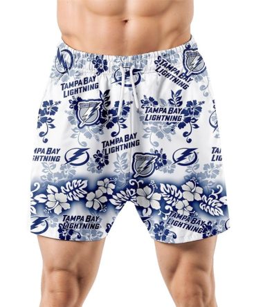 Tampa Bay Lightning Aloha Paradise Hawaiian Shorts