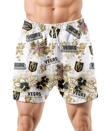 Vegas Golden Knights Aloha Paradise Hawaiian Shorts