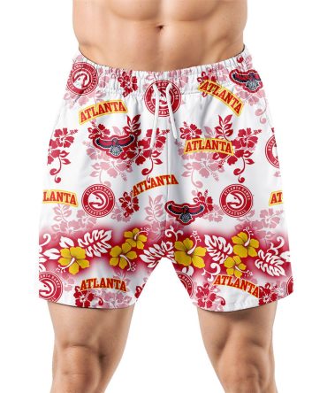 Atlanta Hawks Aloha Paradise Hawaiian Shorts