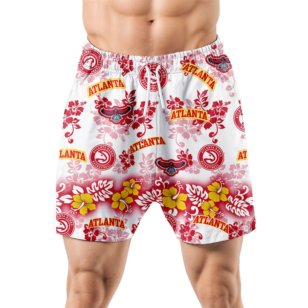 Atlanta Hawks Aloha Paradise Hawaiian Shorts