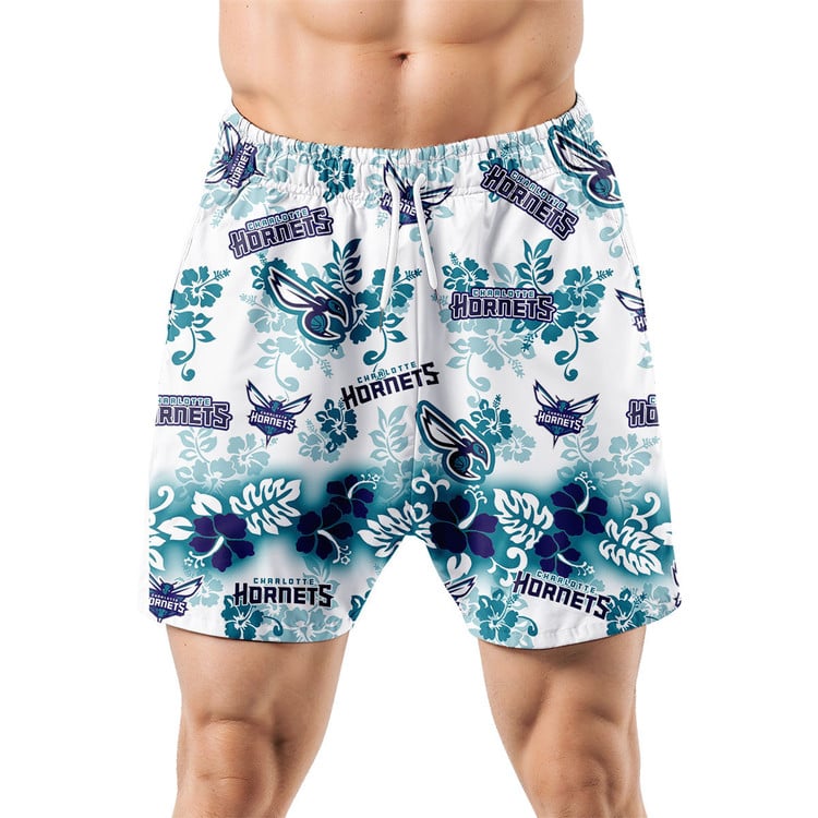 Charlotte Hornets Aloha Paradise Hawaiian Shorts