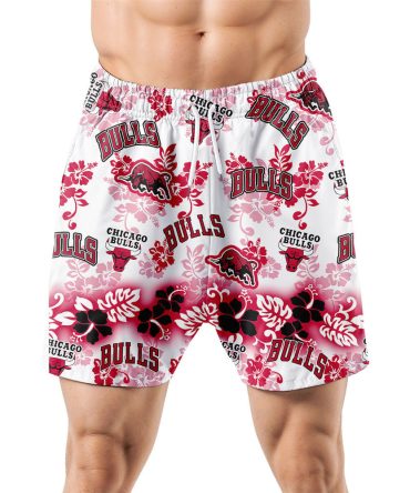 Chicago Bulls Aloha Paradise Hawaiian Shorts