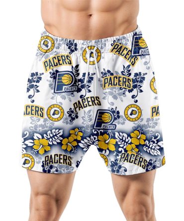 Indiana Pacers Aloha Paradise Hawaiian Shorts