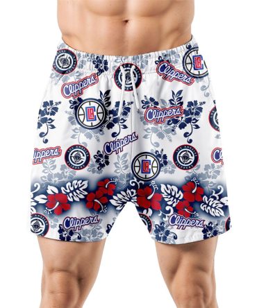 Los Angeles Clippers Aloha Paradise Hawaiian Shorts