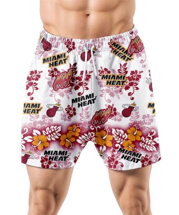Miami Heat Aloha Paradise Hawaiian Shorts