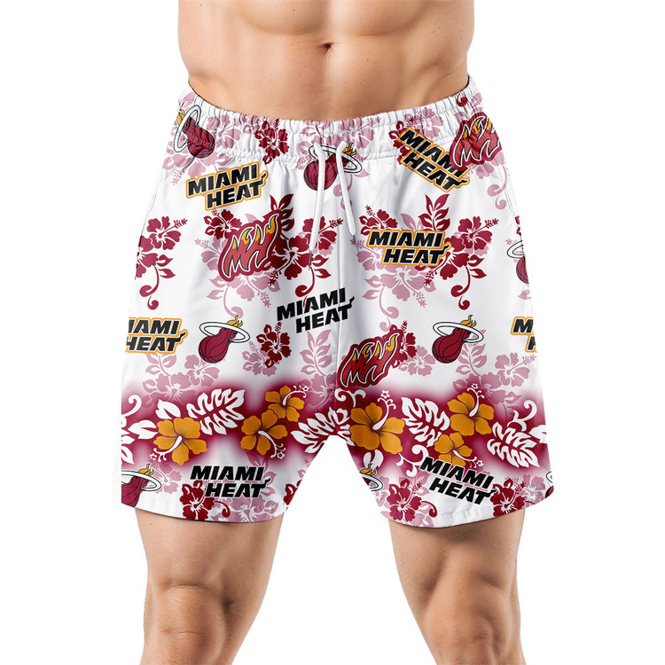 Miami Heat Aloha Paradise Hawaiian Shorts