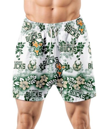 Milwaukee Bucks Aloha Paradise Hawaiian Shorts