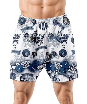 Minnesota Timberwolves Aloha Paradise Hawaiian Shorts