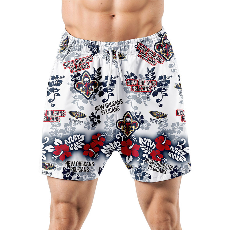 New Orleans Pelicans Aloha Paradise Hawaiian Shorts