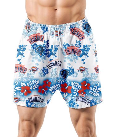 Oklahoma City Thunder Aloha Paradise Hawaiian Shorts