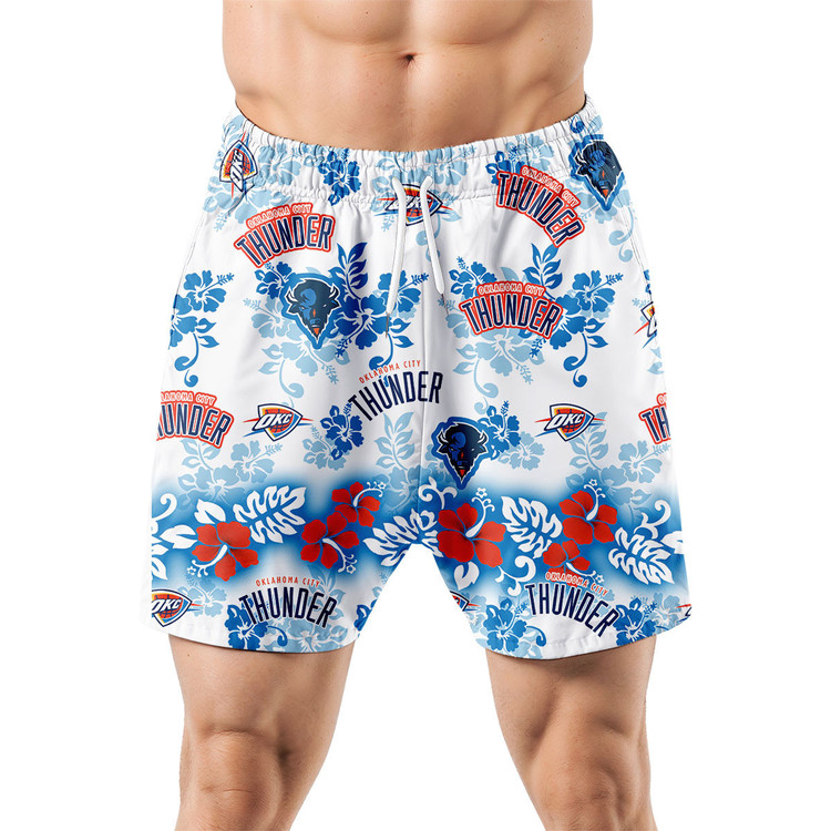 Oklahoma City Thunder Aloha Paradise Hawaiian Shorts