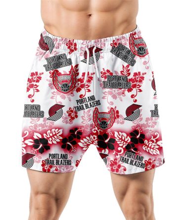 Portland Trail Blazers Aloha Paradise Hawaiian Shorts