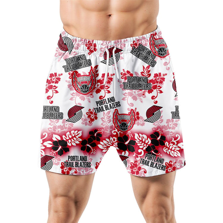 Portland Trail Blazers Aloha Paradise Hawaiian Shorts