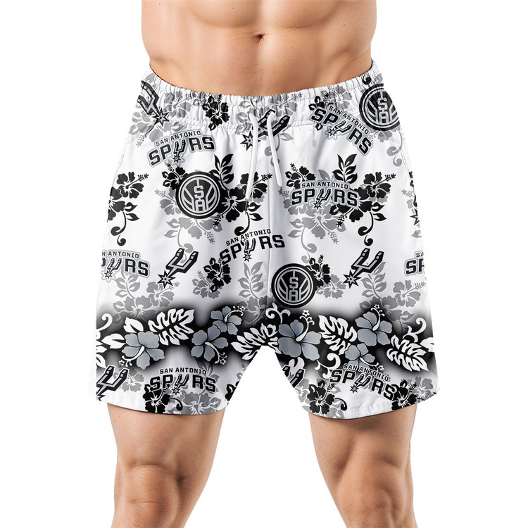 San Antonio Spurs Aloha Paradise Hawaiian Shorts