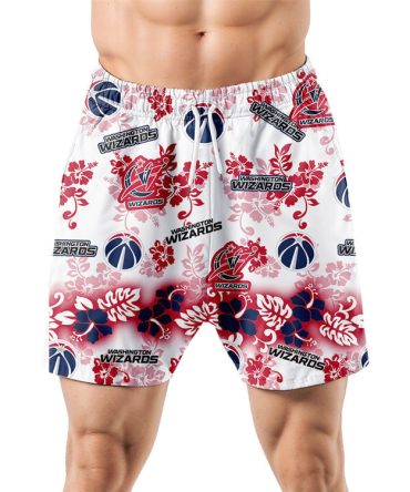 Washington Wizards Aloha Paradise Hawaiian Shorts