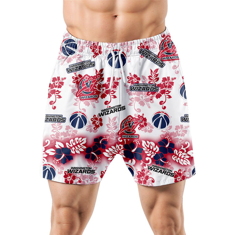 Washington Wizards Aloha Paradise Hawaiian Shorts