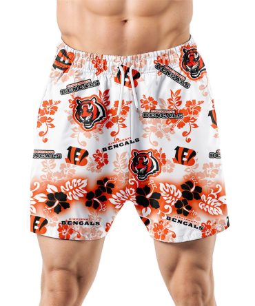 Cincinnati Bengals Aloha Paradise Hawaiian Shorts