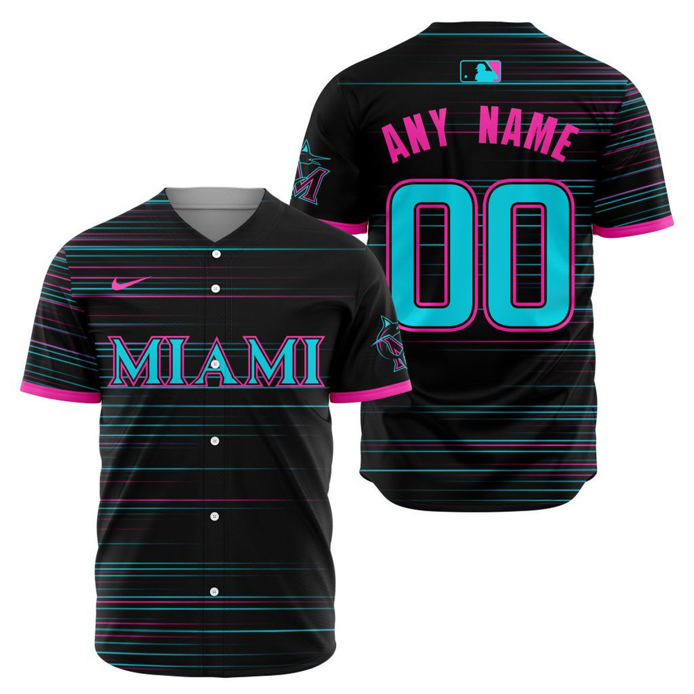 Miami Marlins Mlb City Connect Special Jersey Design 2025