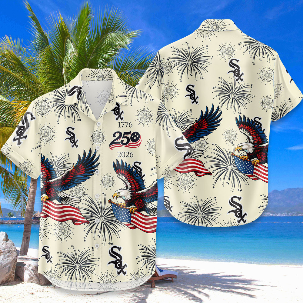 Chicago White Sox Hawaiian Shirt Usa Flag 250 Years Of Freedom Anniversary 1776-2026