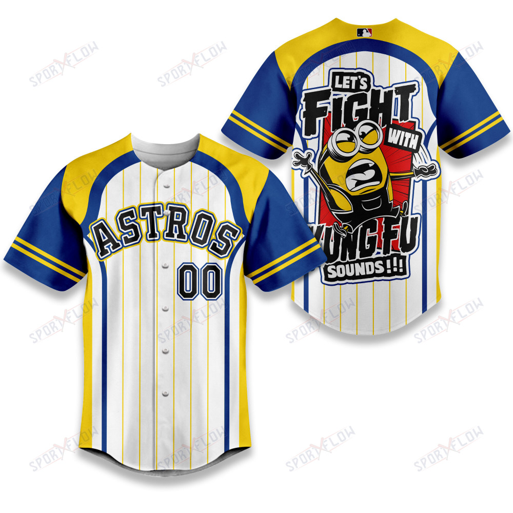 Houston Astros Minions Victory With 'Kung Fu' Baseball Jersey