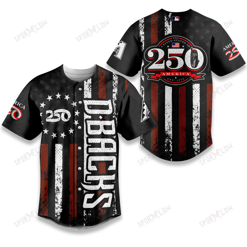 Arizona Diamondbacks X America’S 250 Years Of Glory Baseball Jersey
