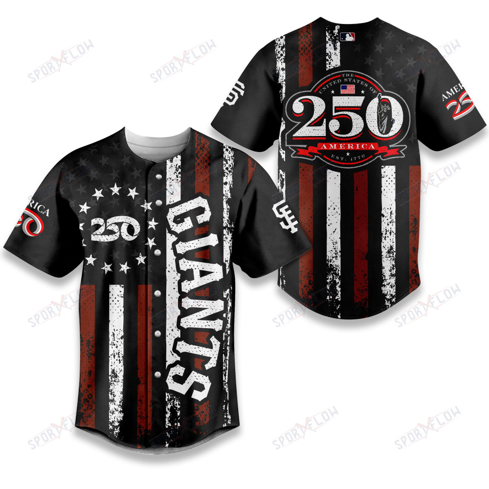 San Francisco Giants X America’S 250 Years Of Glory Baseball Jersey