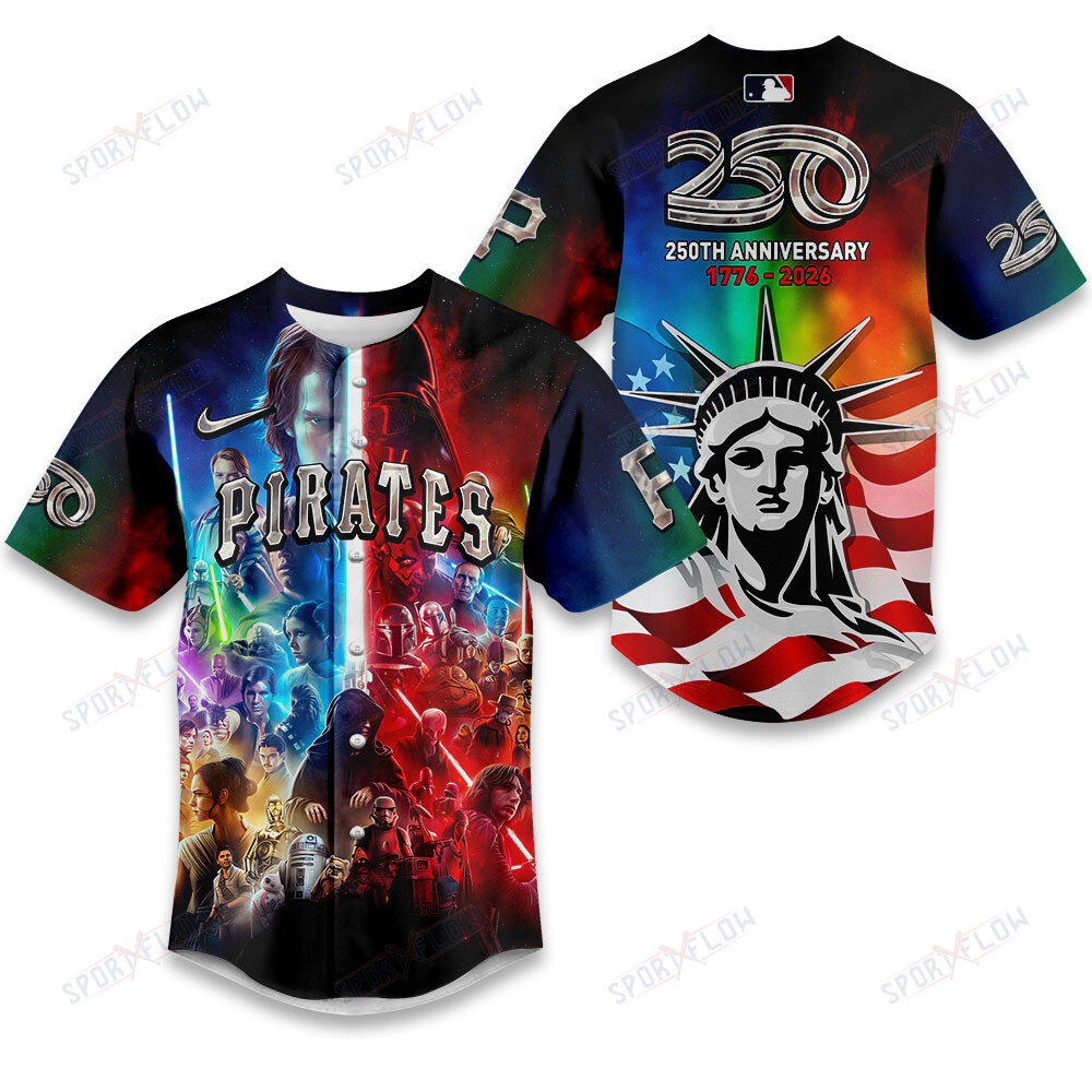 Pittsburgh Pirates X Star Wars America'S 250Th Anniversary Baseball Jersey
