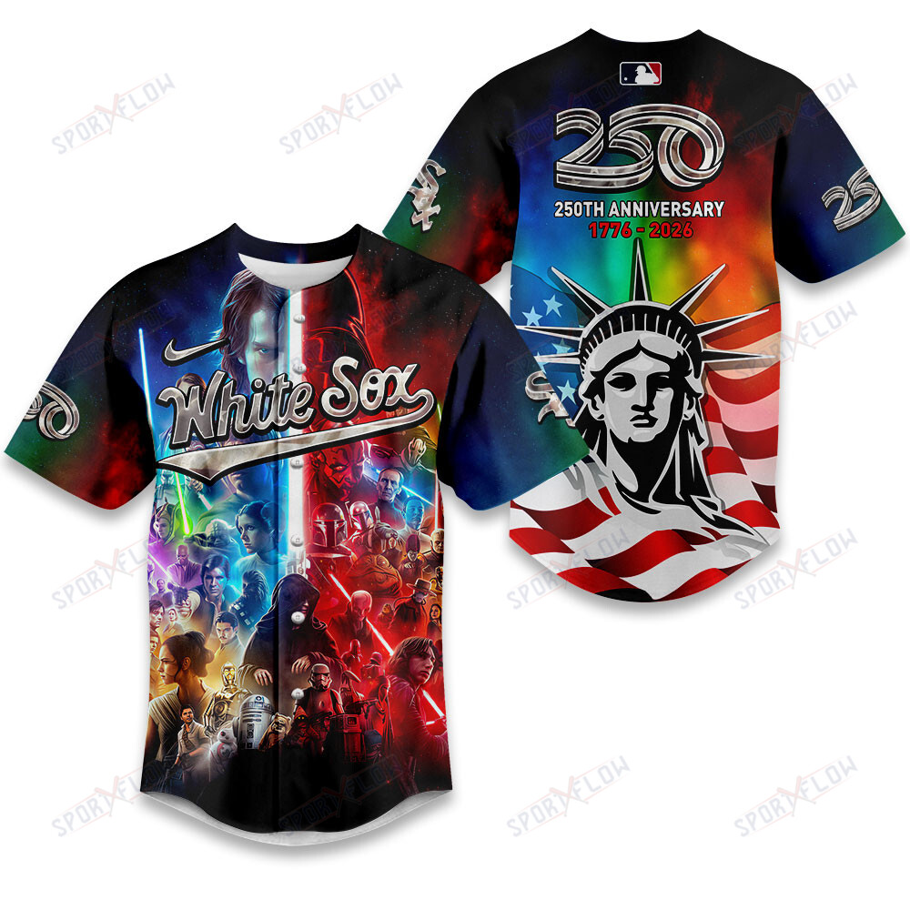 Chicago White Sox X Star Wars America'S 250Th Anniversary Baseball Jersey