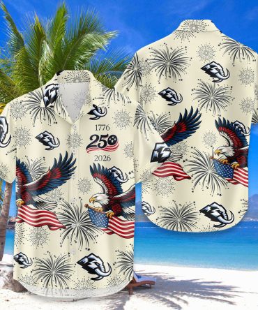 Utah Hockey Hawaiian Shirt Usa Flag 250 Years Of Freedom Anniversary 1776-2026